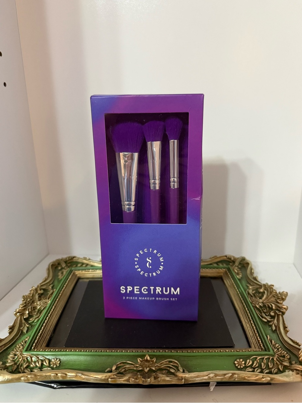 3-Piece Purple Makeup Brush Set
